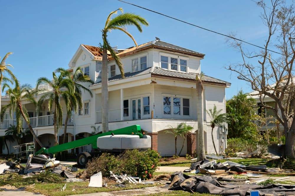 Damage to Home Property from a Hurricane