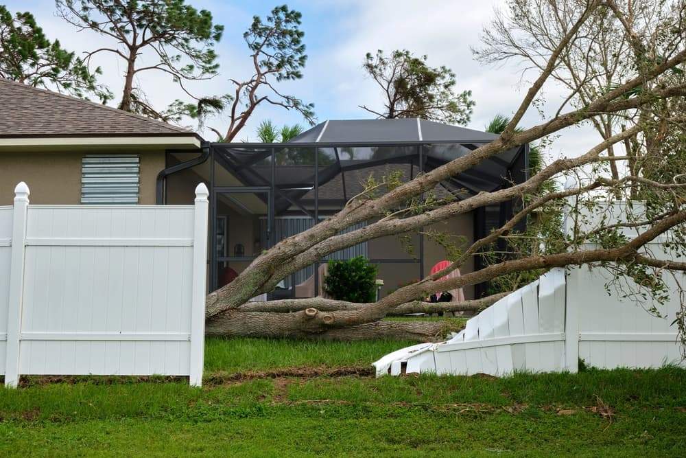 Damage to a Home from Bad Hurricane Weather