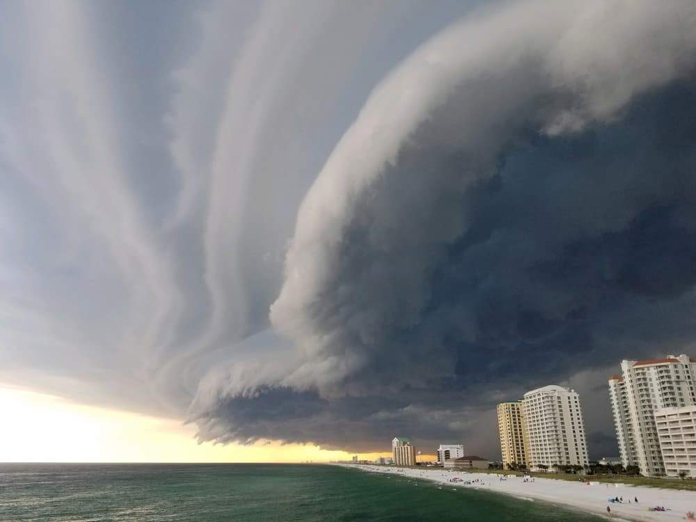 Incoming Hurricane at Beach
