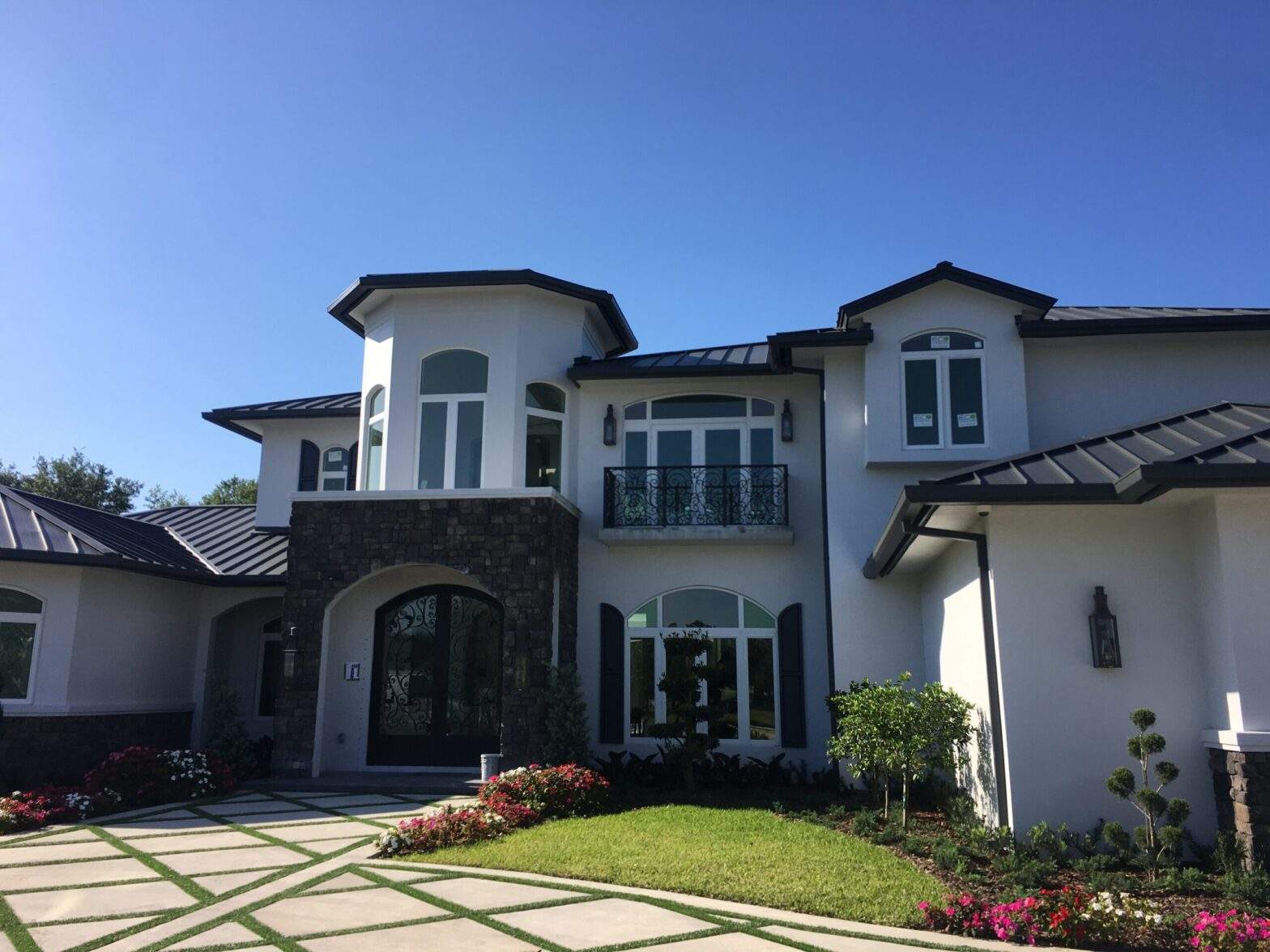modern luxury house with impact windows