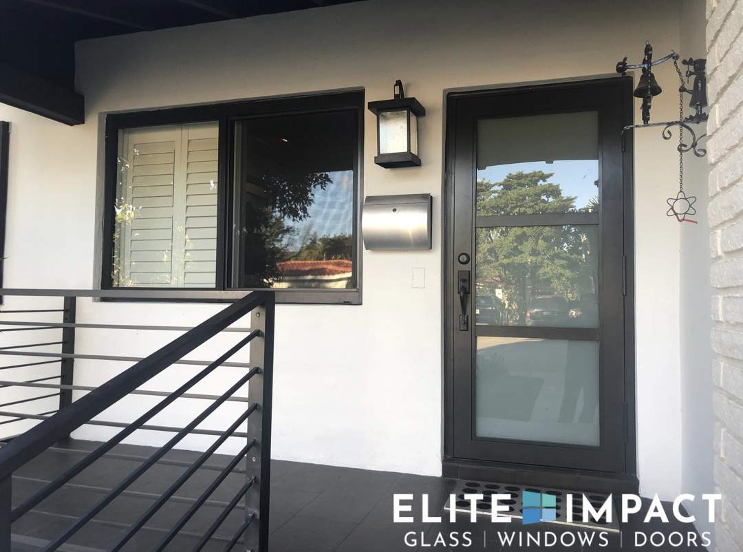 Installed impact windows in the home