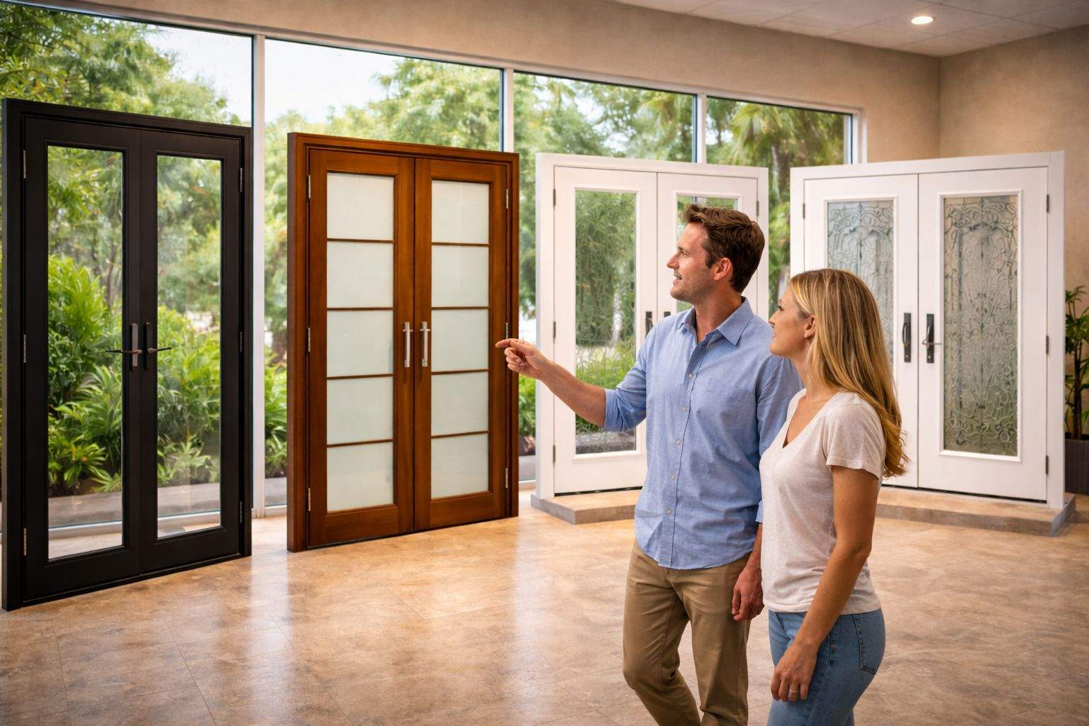 Multiple Impact glass doors