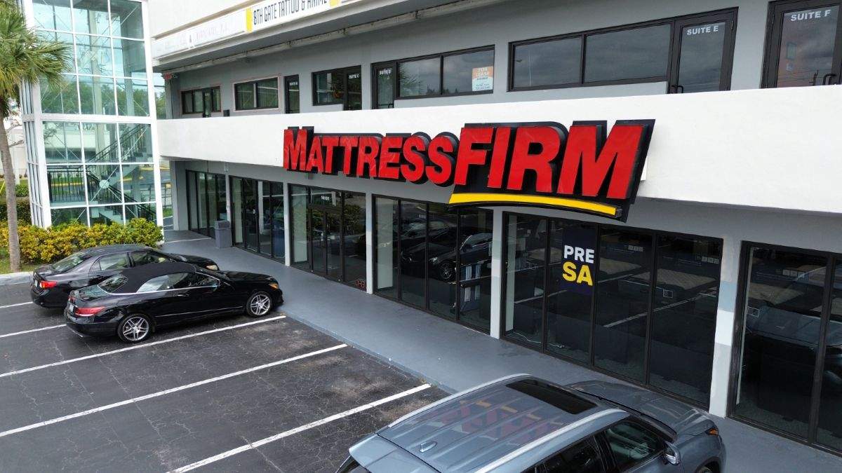 Mattress Firm Building with Impact doors