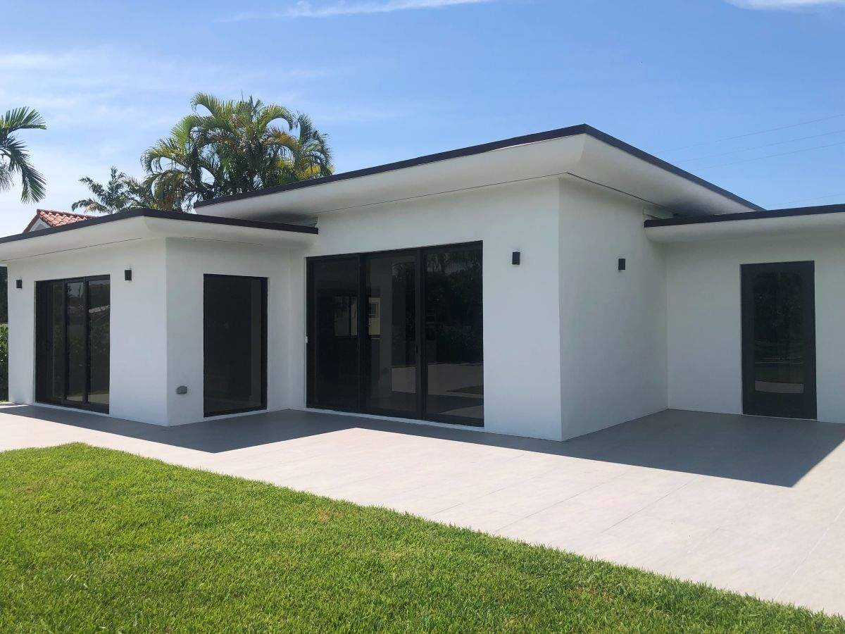 Impact doors installed at a Bahamas property